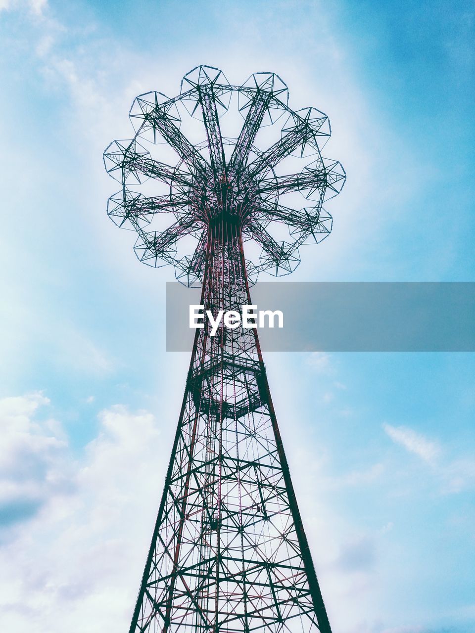 Low angle view of tower against sky