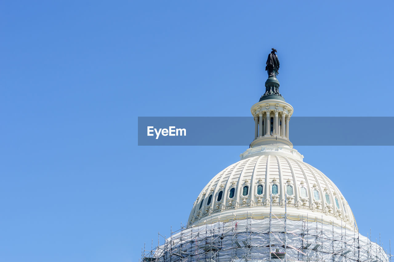 Low angle view of us state capitol building