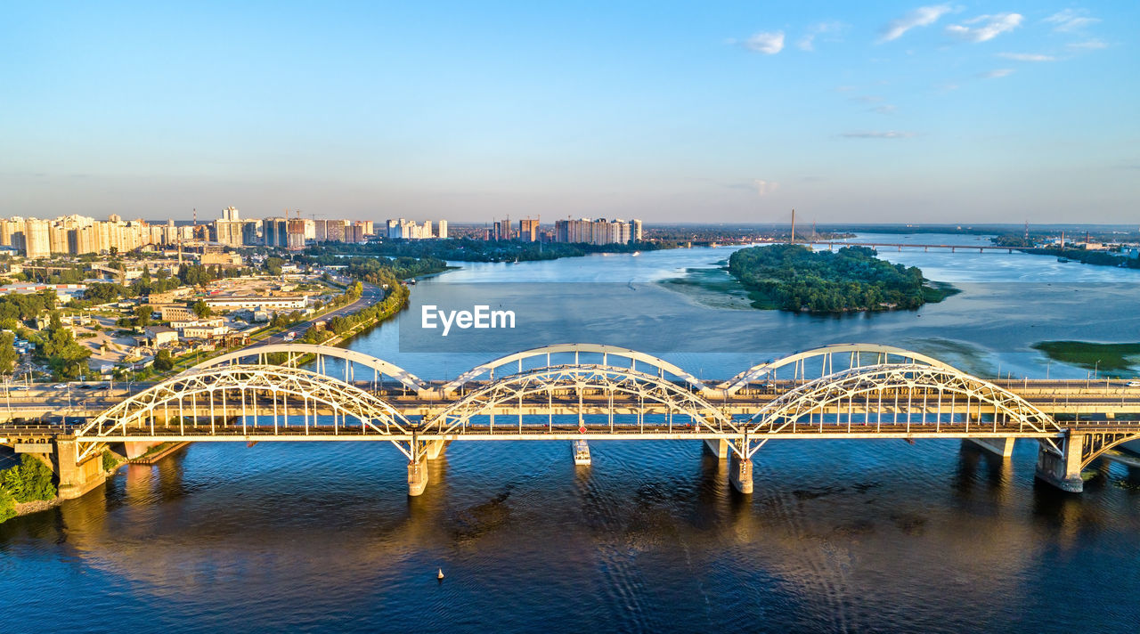 BRIDGE OVER RIVER IN CITY