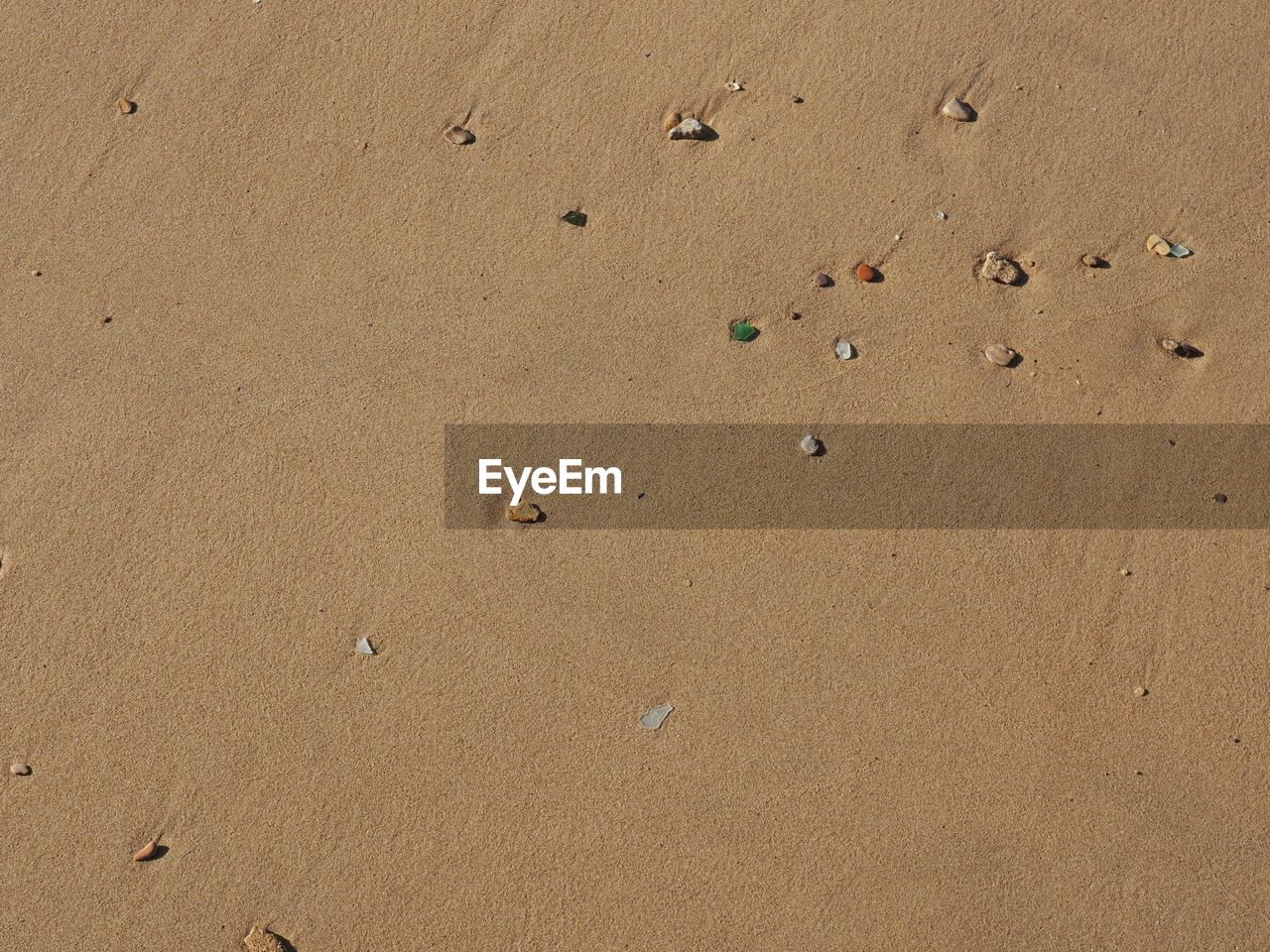 HIGH ANGLE VIEW OF FOOTPRINT ON SAND