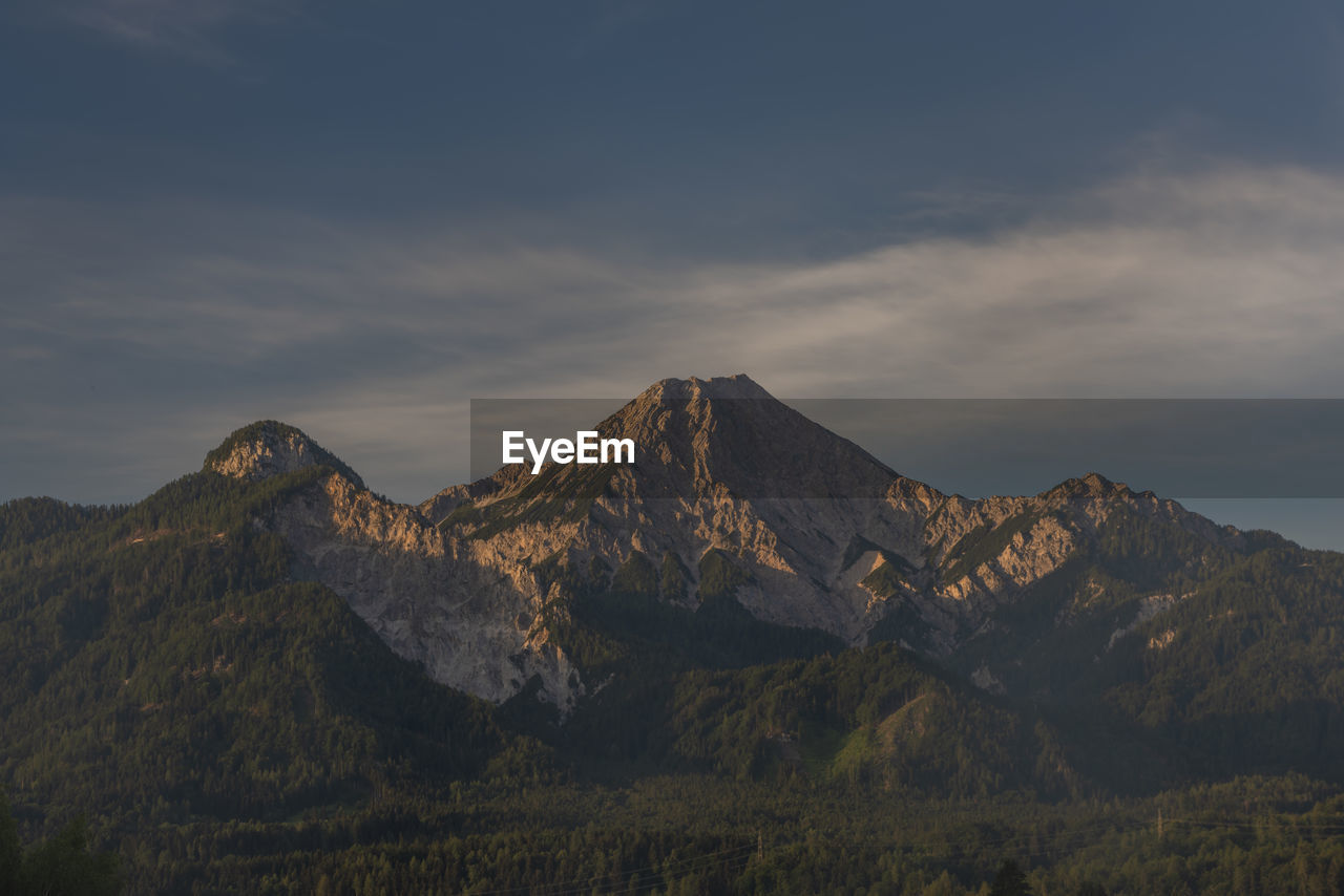 MOUNTAIN RANGE AGAINST SKY