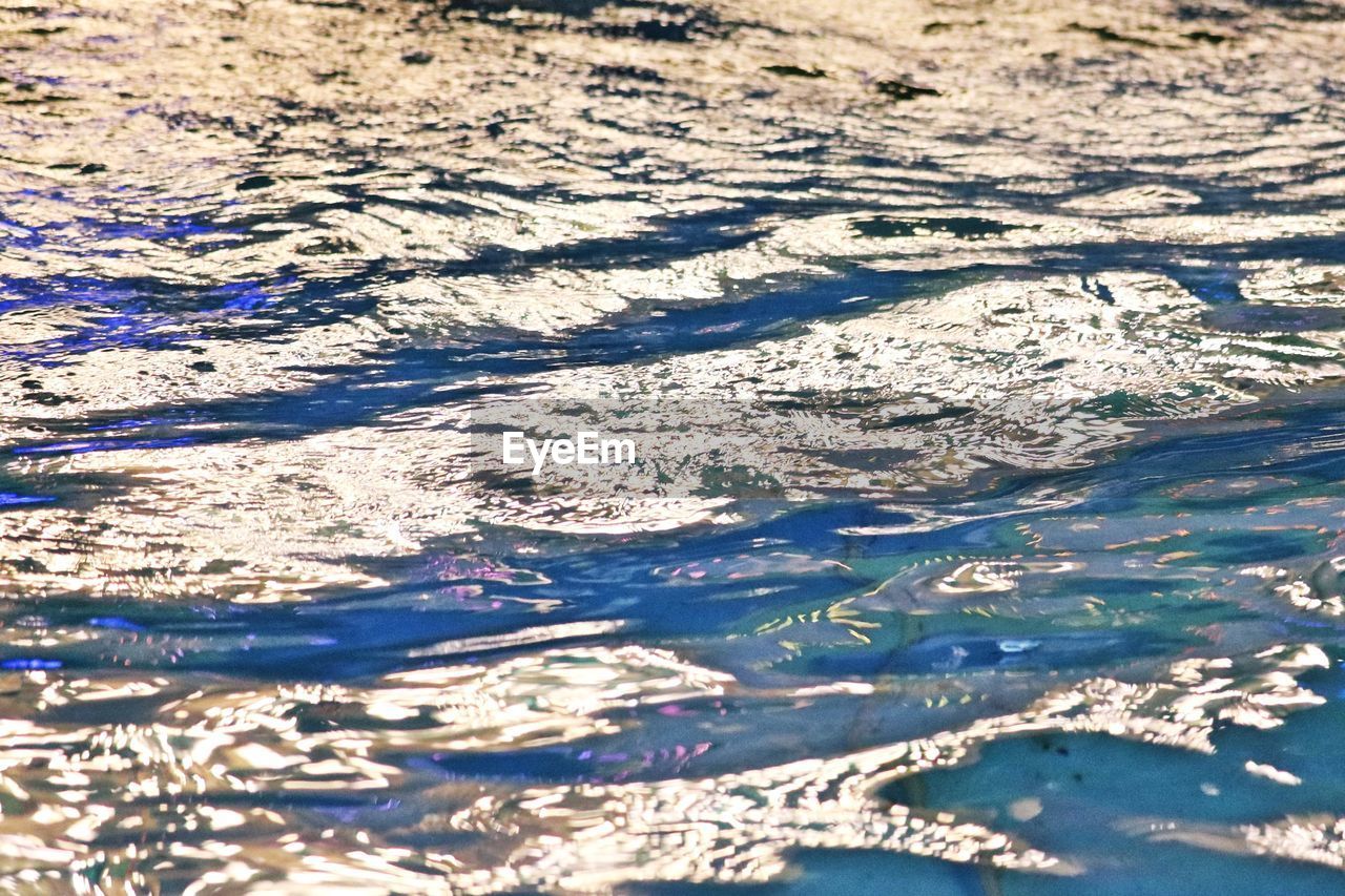 FULL FRAME SHOT OF WATER FLOWING IN LAND