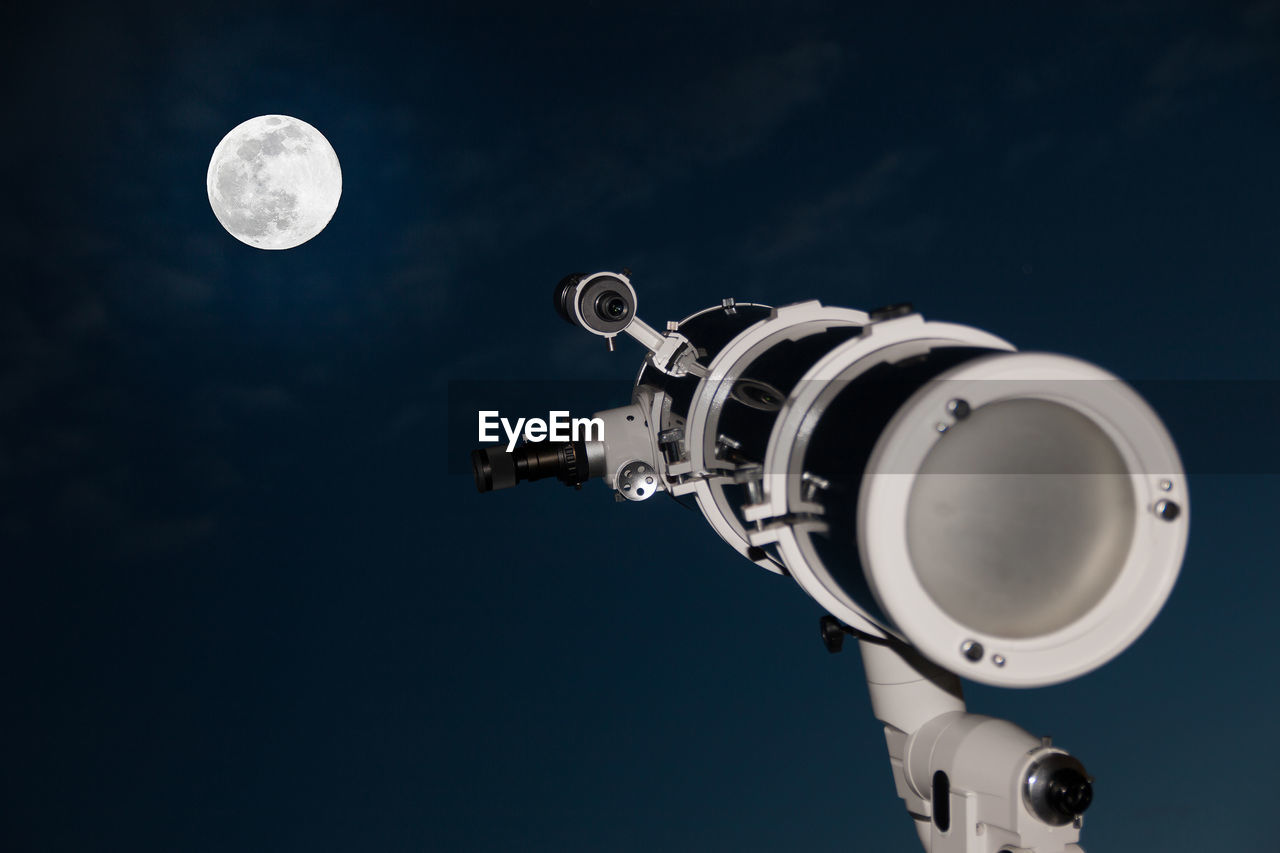 Low angle view of moon at night