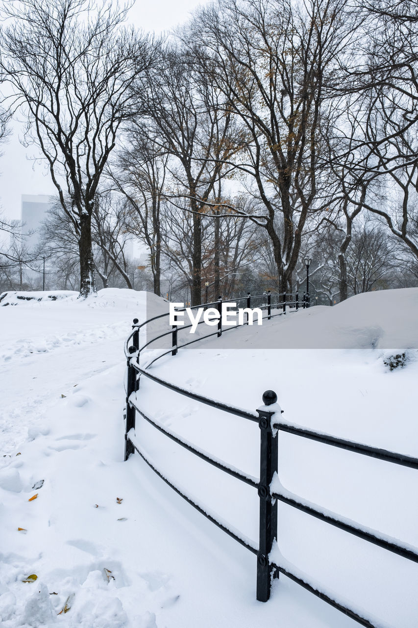 VIEW OF SNOW COVERED FIELD