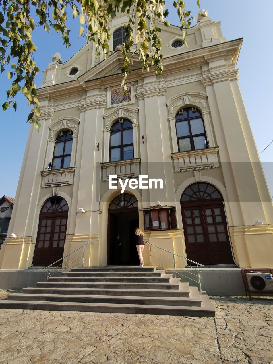 Low angle view of building against sky