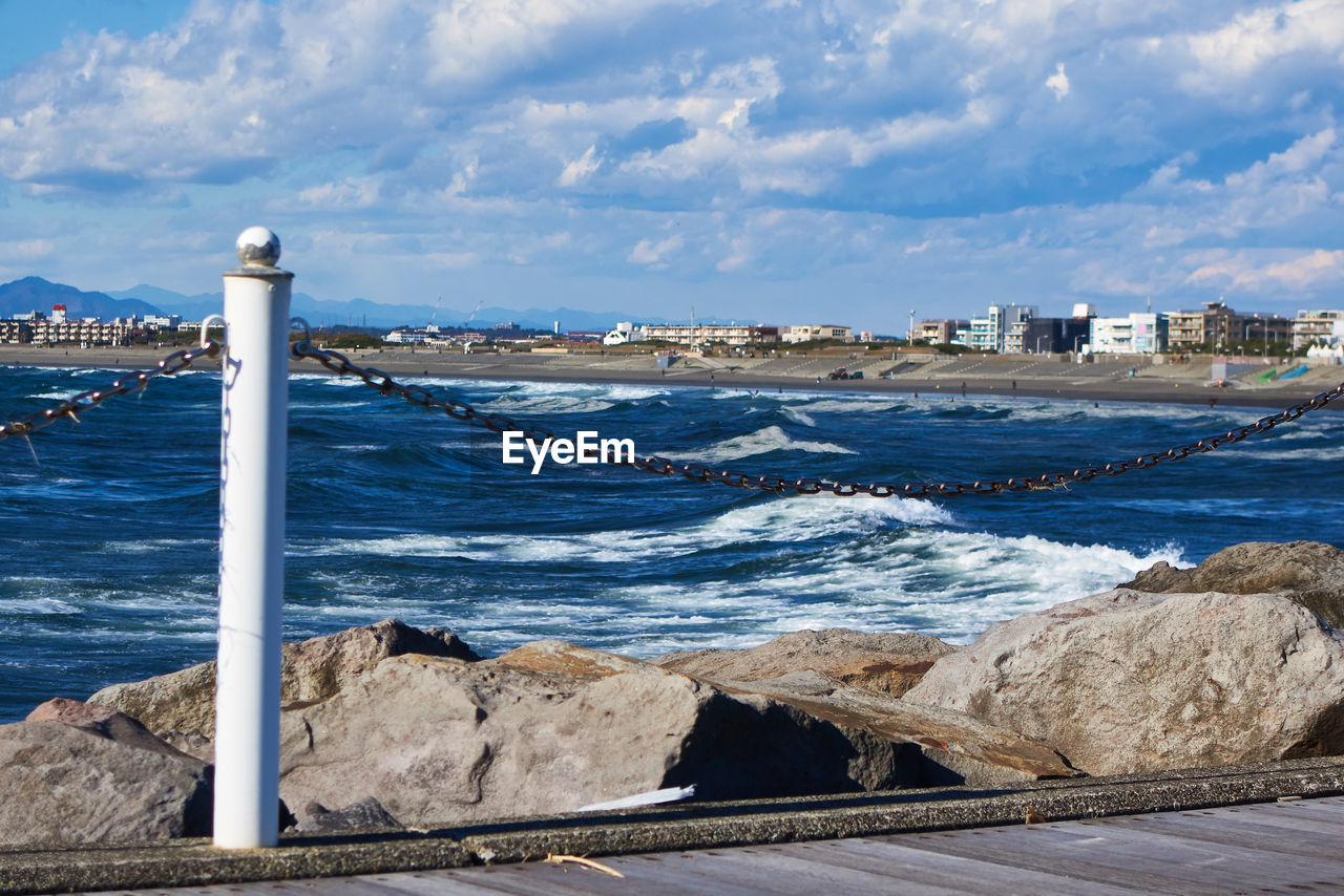 Scenic view of sea against sky