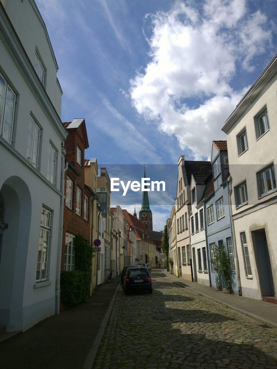 ROAD LEADING TOWARDS BUILDINGS