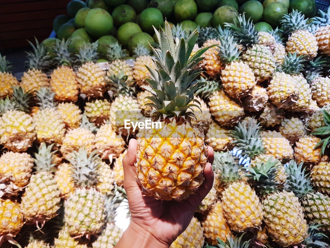 Full frame shot of fruits in market