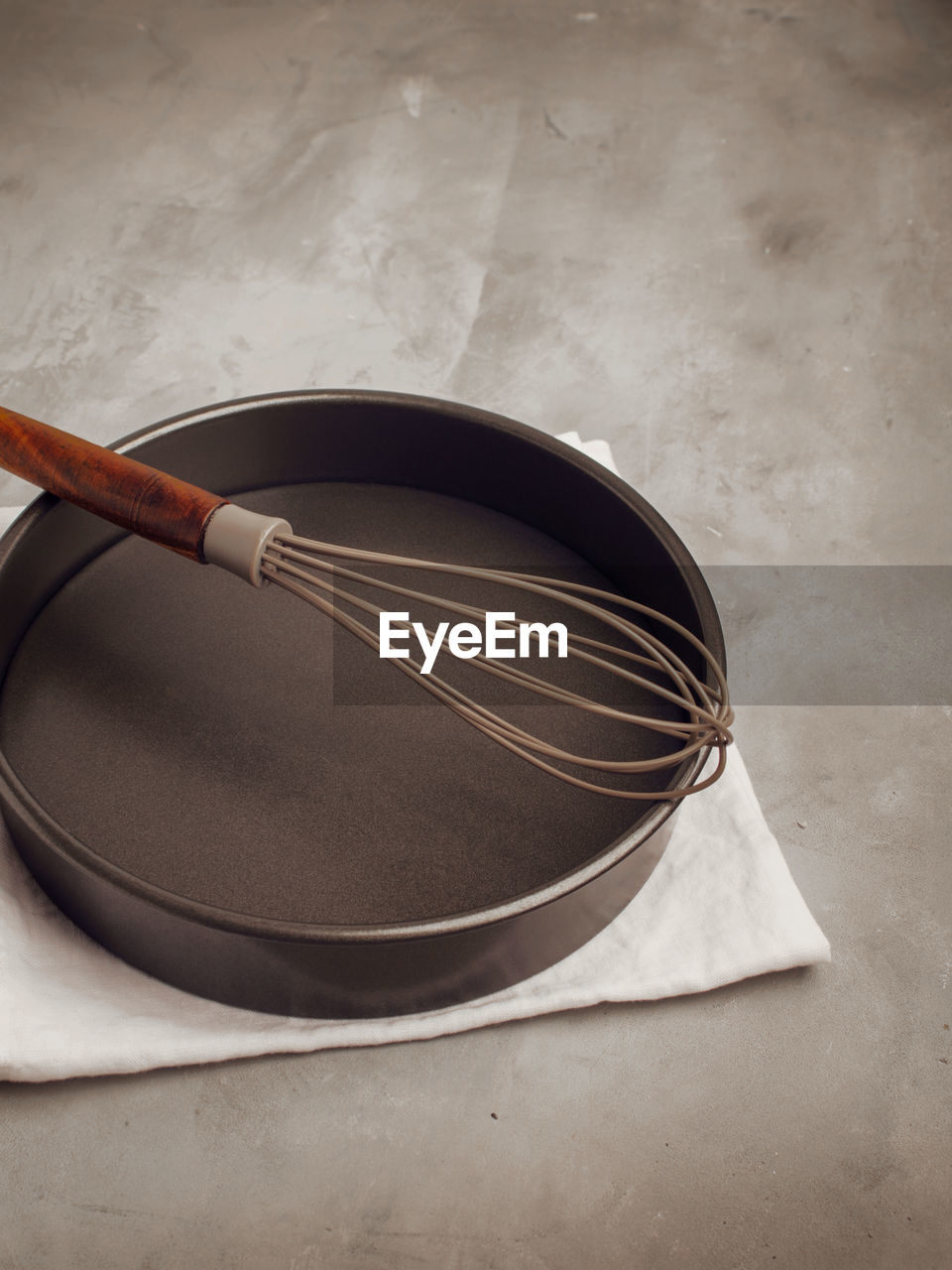high angle view of food in plate on table