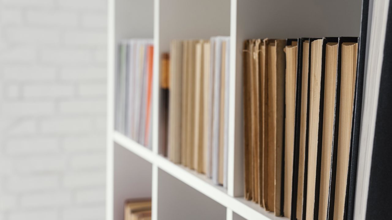 Close-up of books