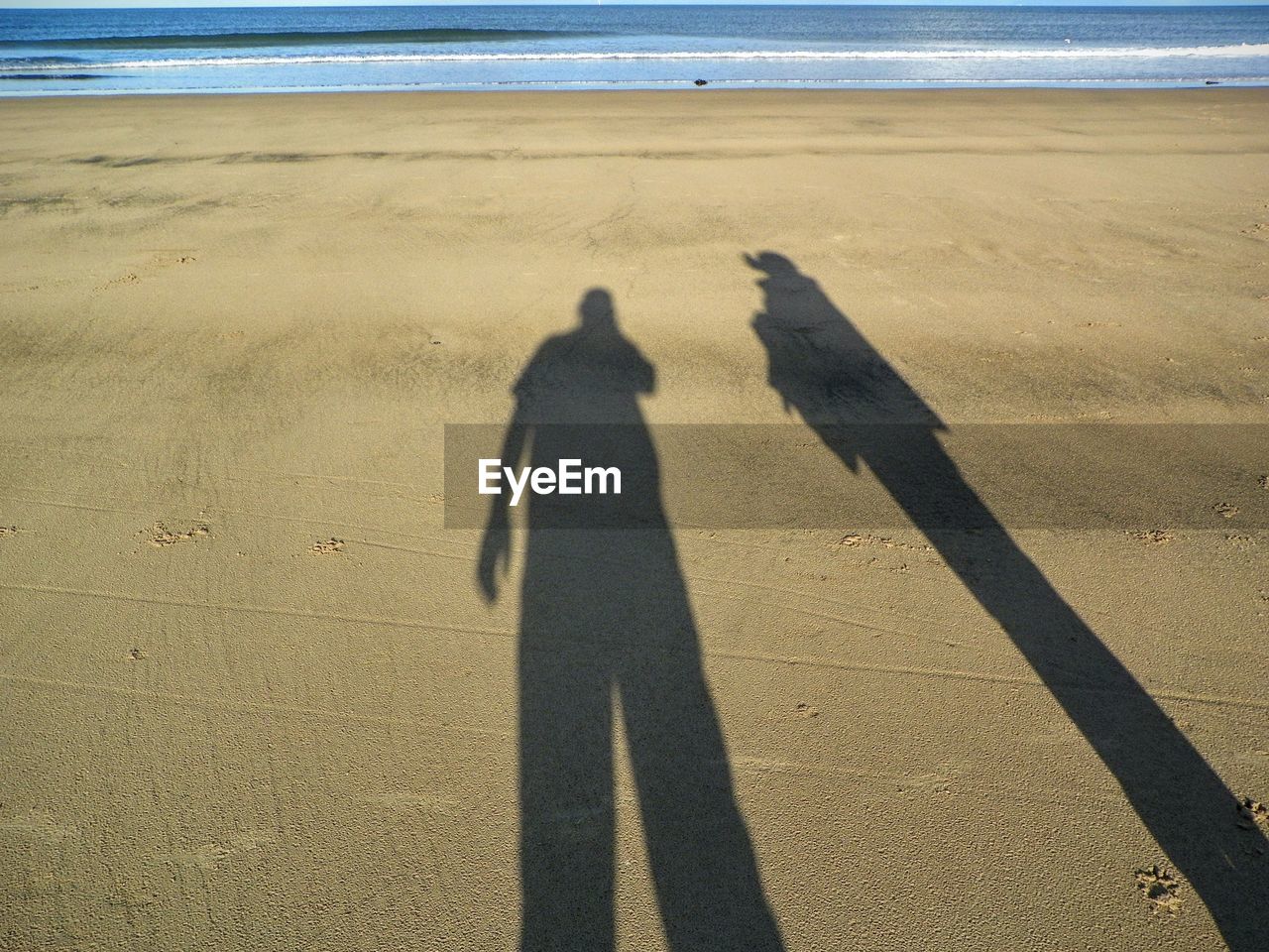 Shadow on beach