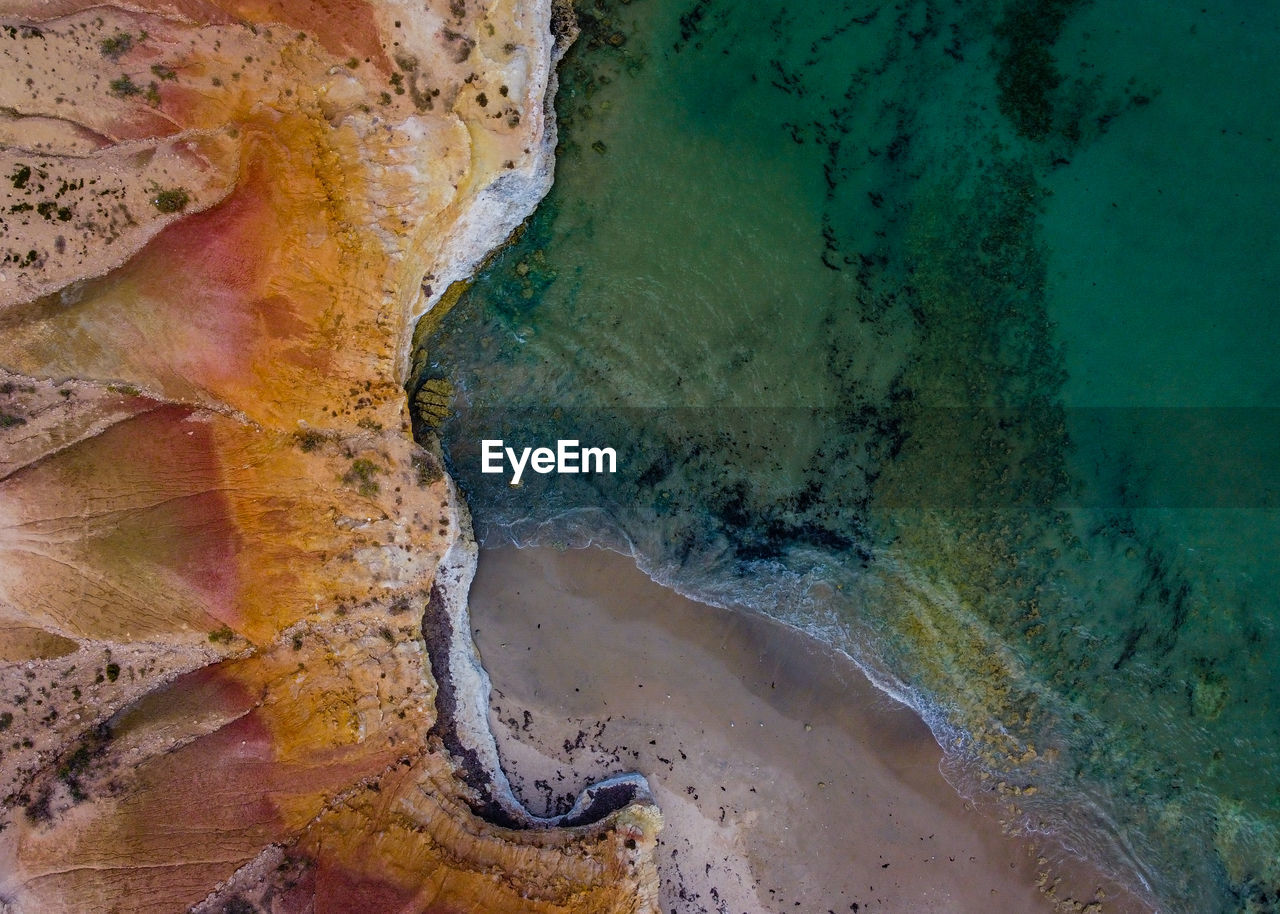 Aerial view of beach