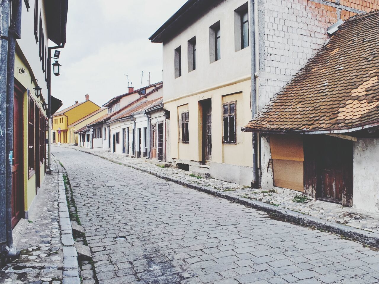 Houses at roadside