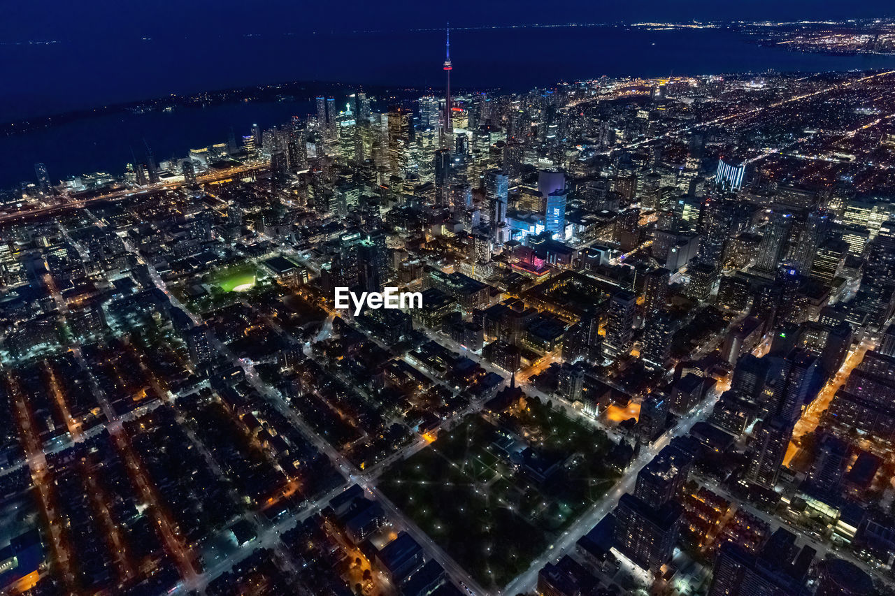 The north east of toronto at night
