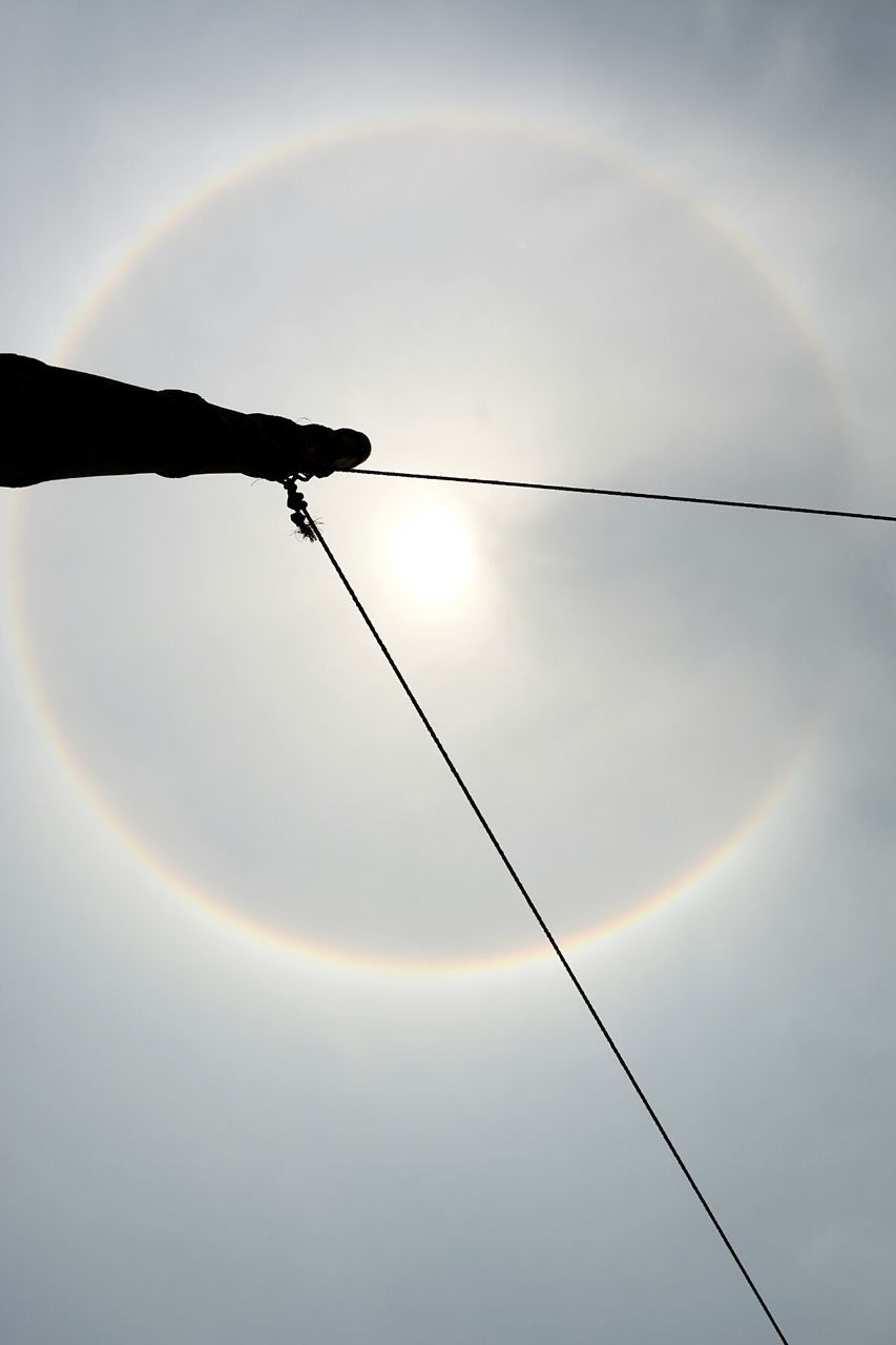 LOW ANGLE VIEW OF POWER LINES AGAINST SKY