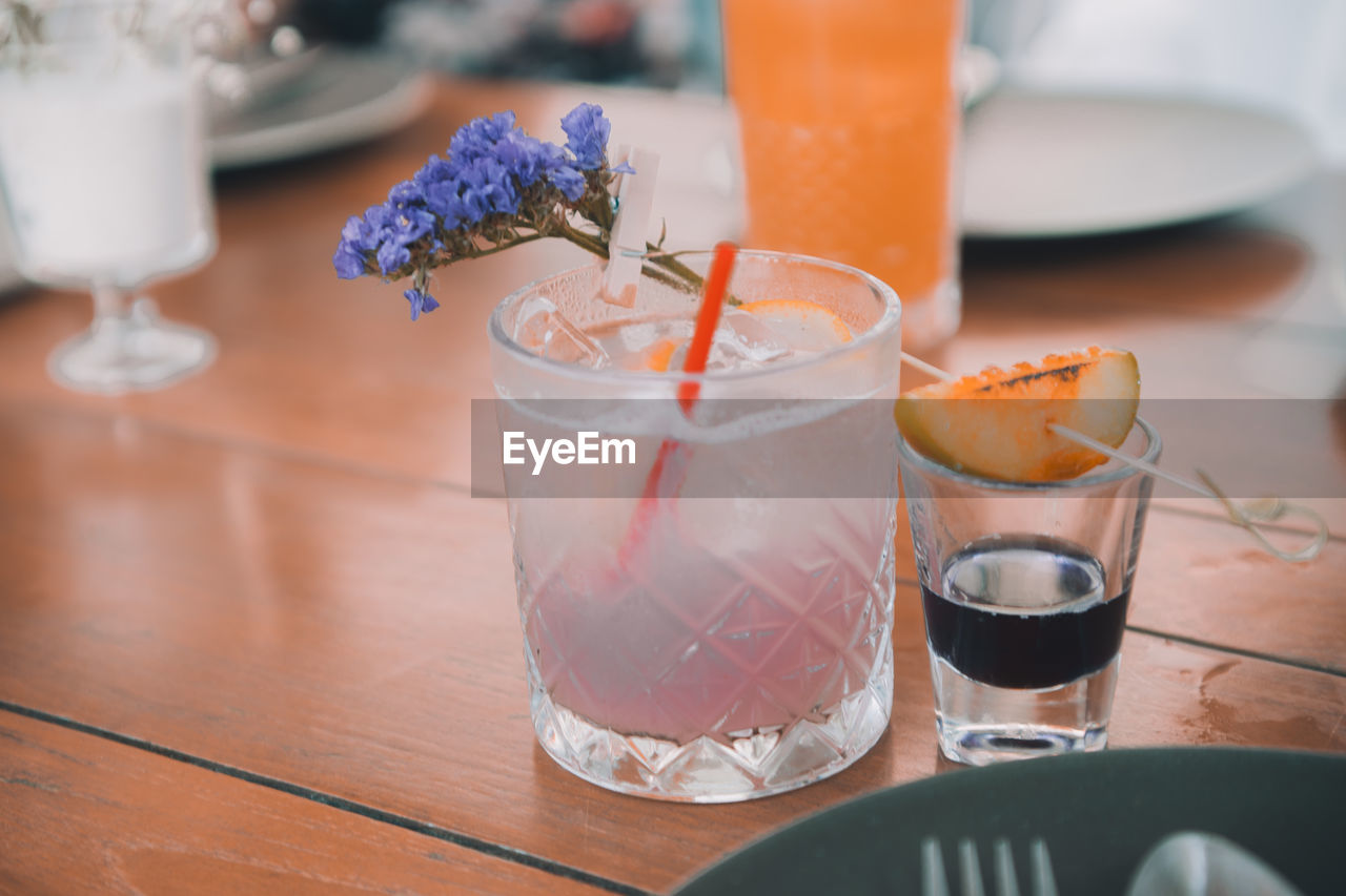 Close-up of drink on table