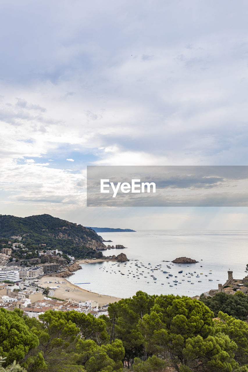 View of the village of tossa de mar, catalonia, spain