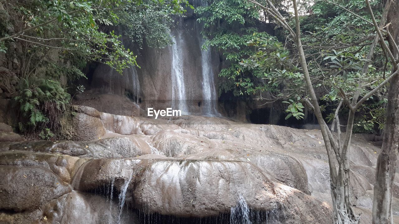 River flowing through rocks