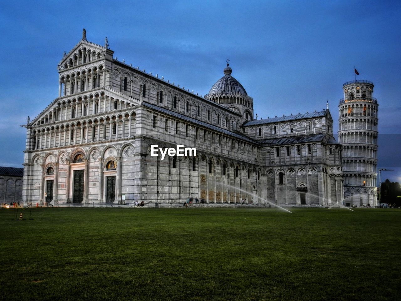 View of historical building against blue sky