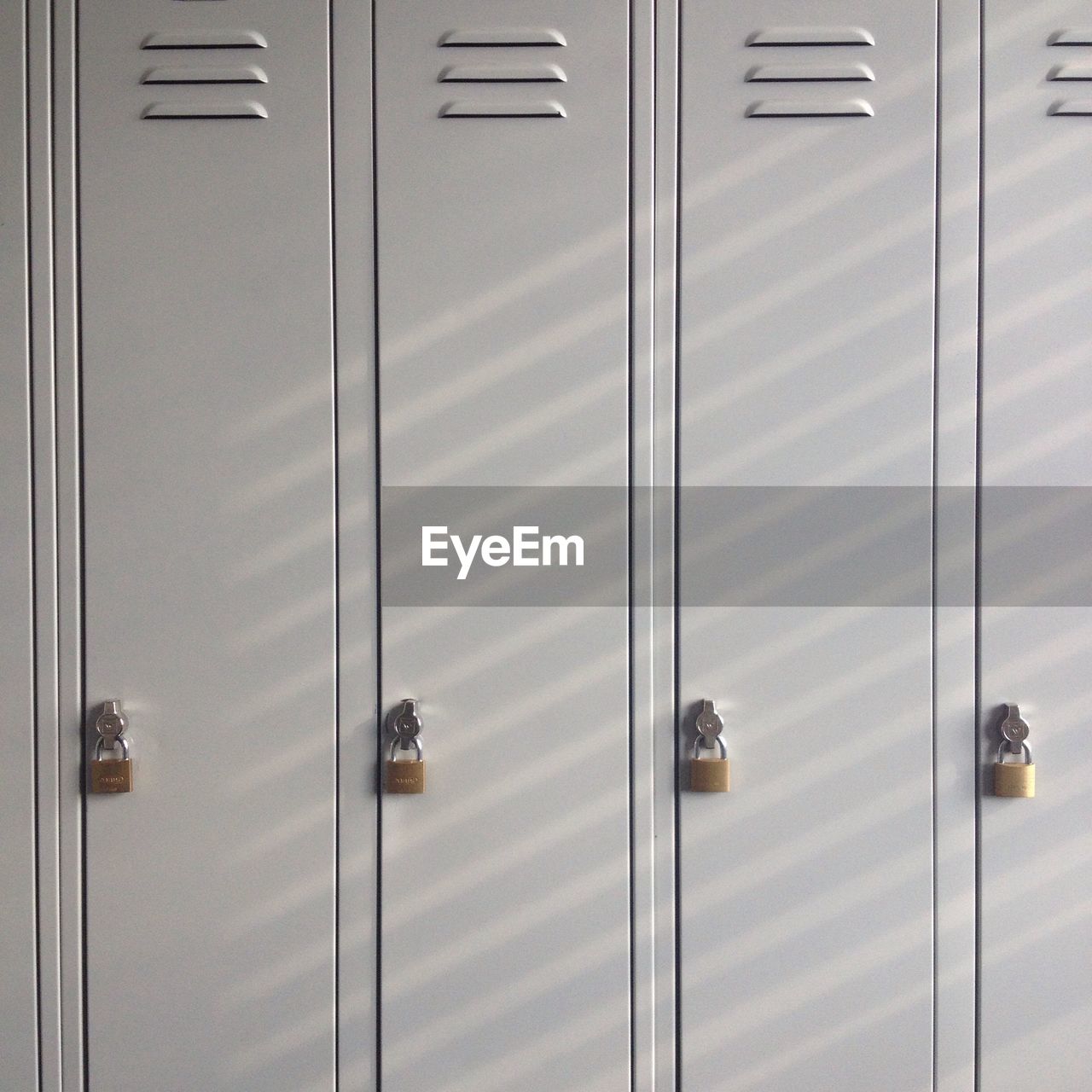 Full frame shot of closed lockers 