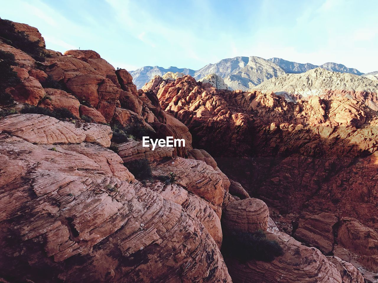 View of rock formations