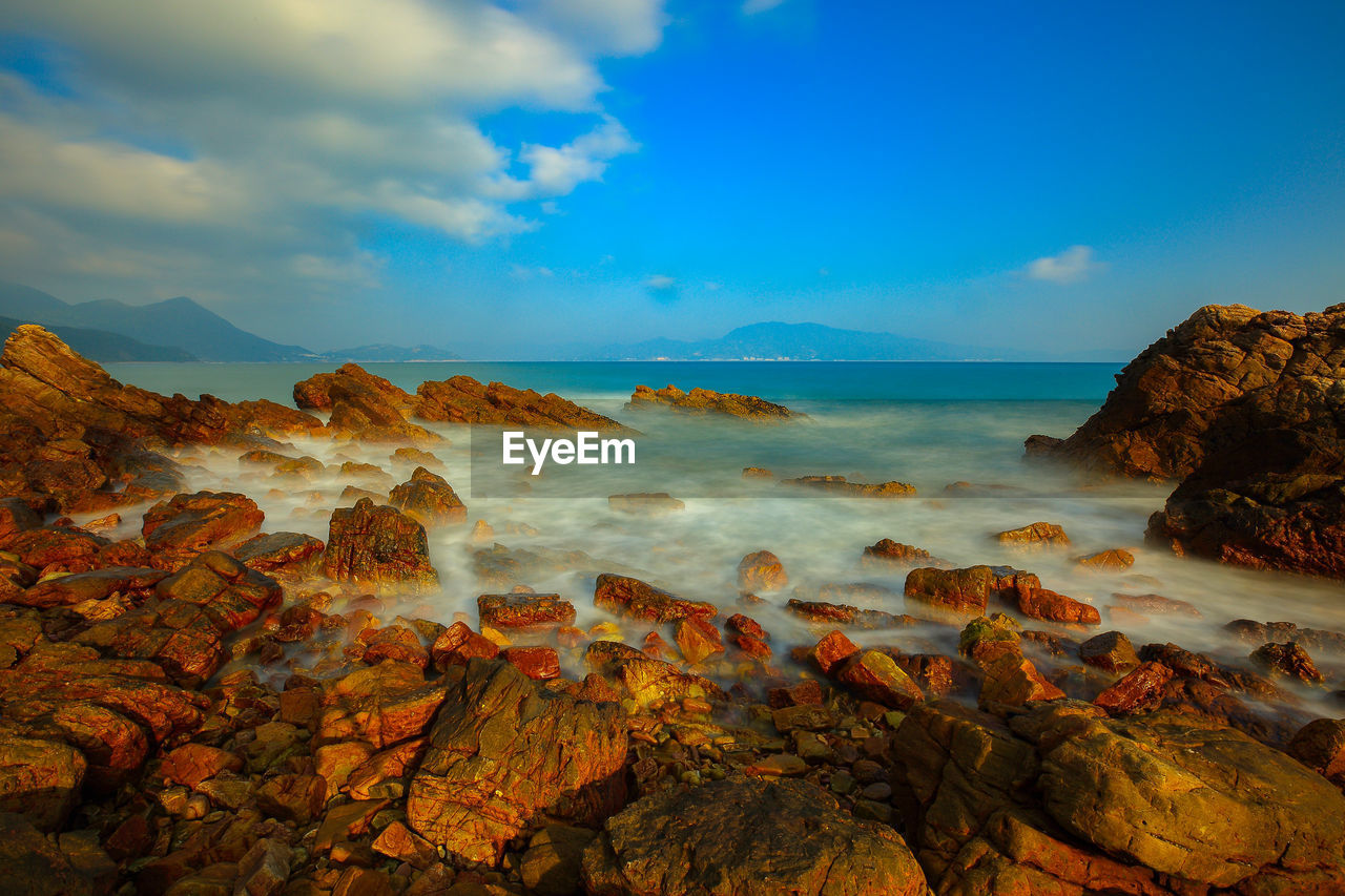 Scenic view of sea against sky