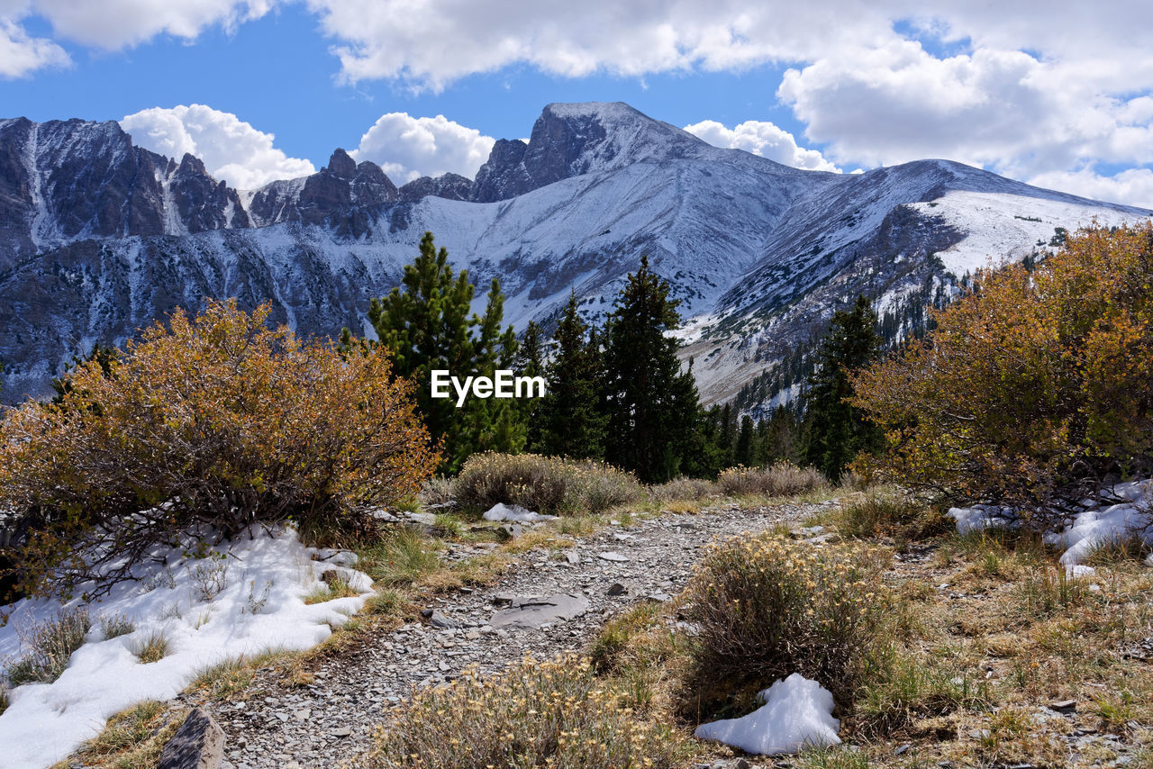 SCENIC VIEW OF SNOWCAPPED MOUNTAIN AGAINST SKY
