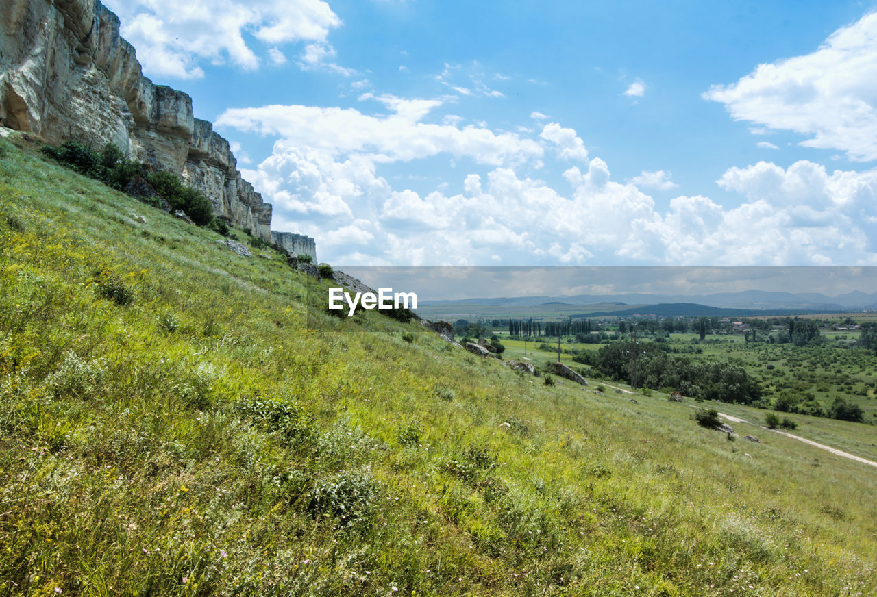 Scenic view of landscape against sky