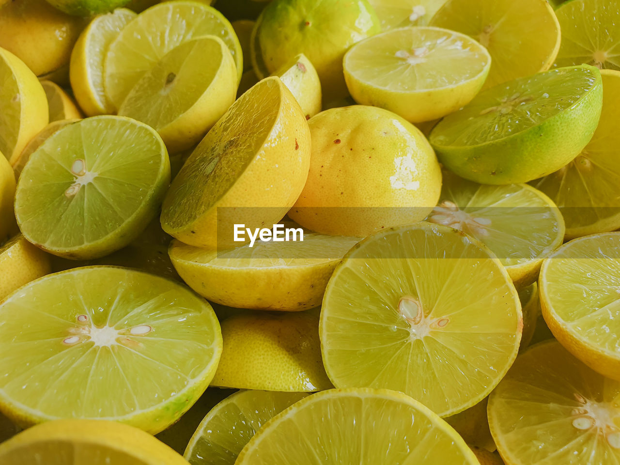 Full frame shot of lemons 