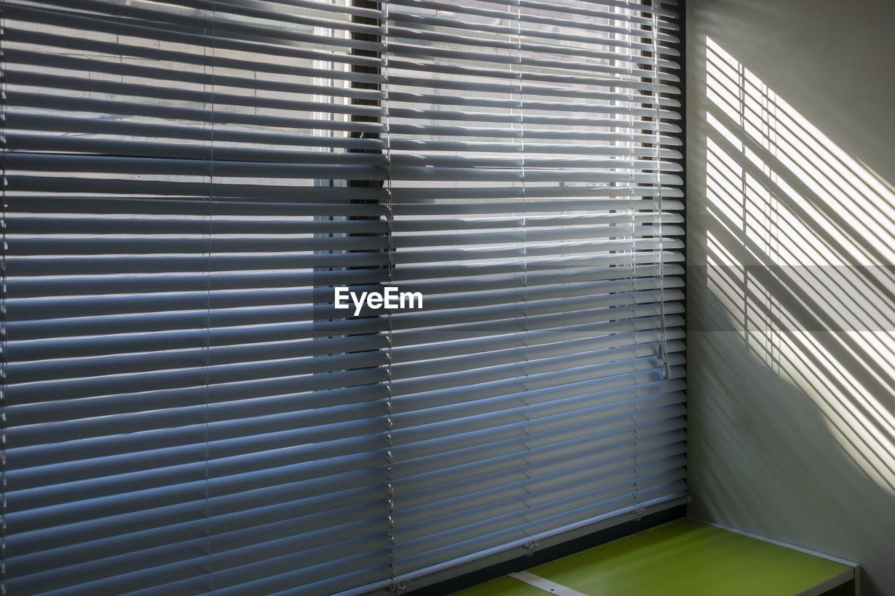 Close-up of window blinds