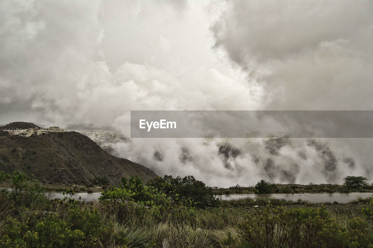 Scenic view of landscape against sky