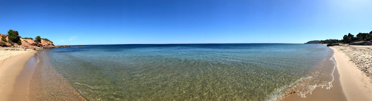 Panoramic view of beach