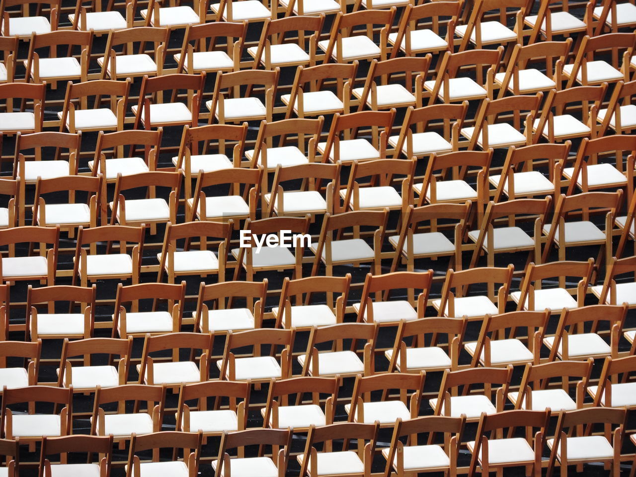 Full frame shot of chairs