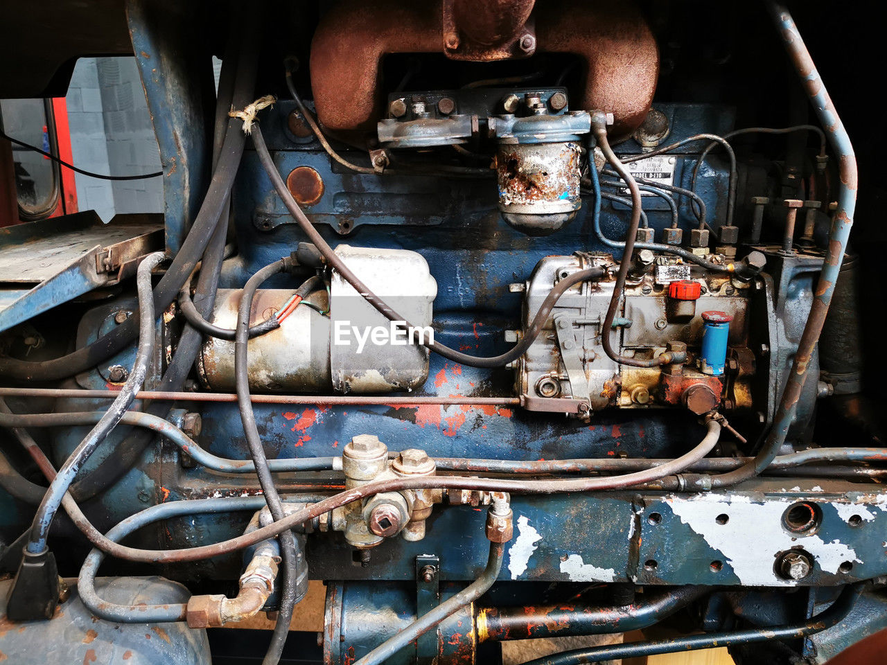 metal, vehicle, engine, car, no people, mode of transportation, transportation, technology, indoors, complexity, machinery, close-up, auto part, motor vehicle, equipment, industry, rusty