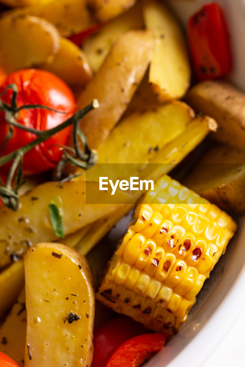 close-up of food on plate