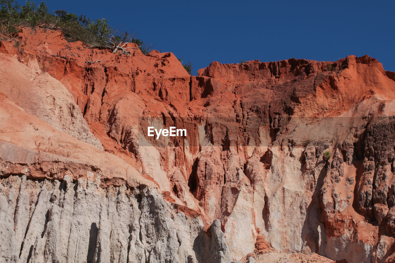 View of rock formations