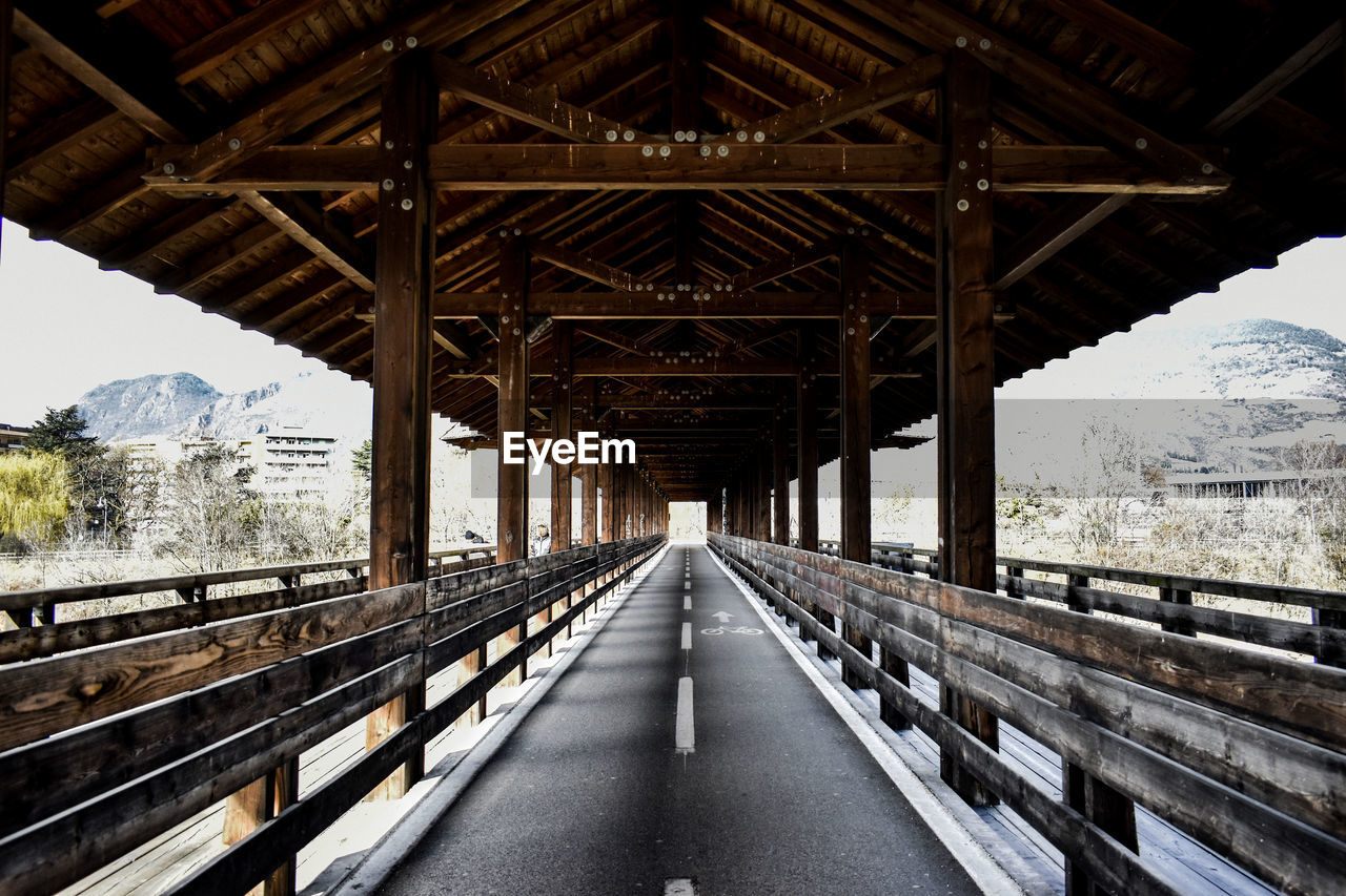 BRIDGE OVER EMPTY ROAD