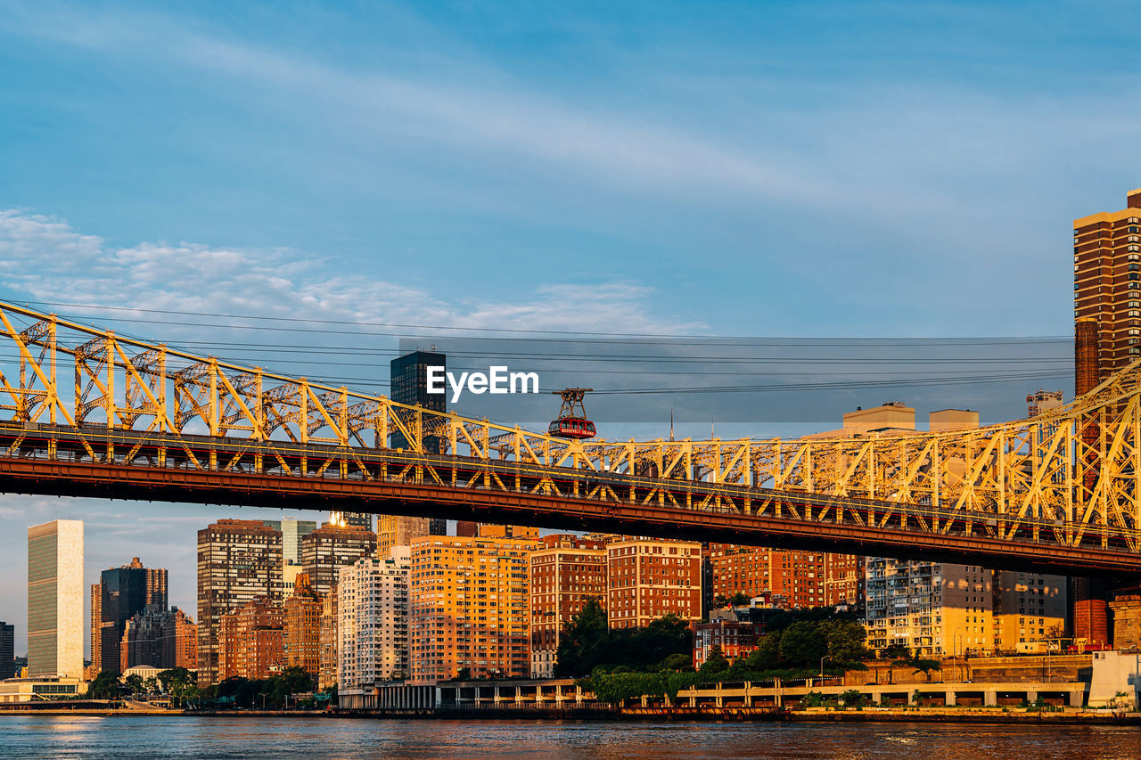 BRIDGE OVER RIVER IN CITY