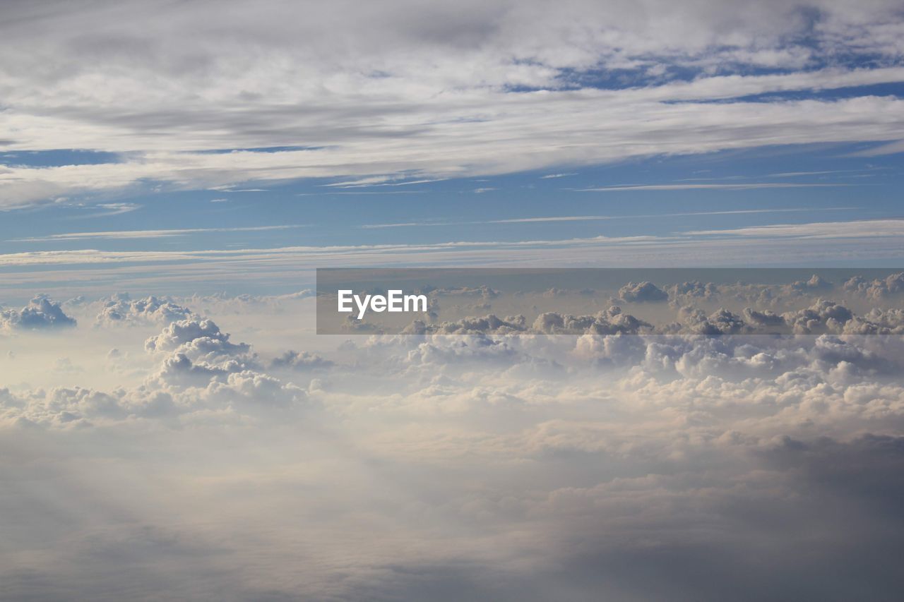 Low angle view of clouds in sky