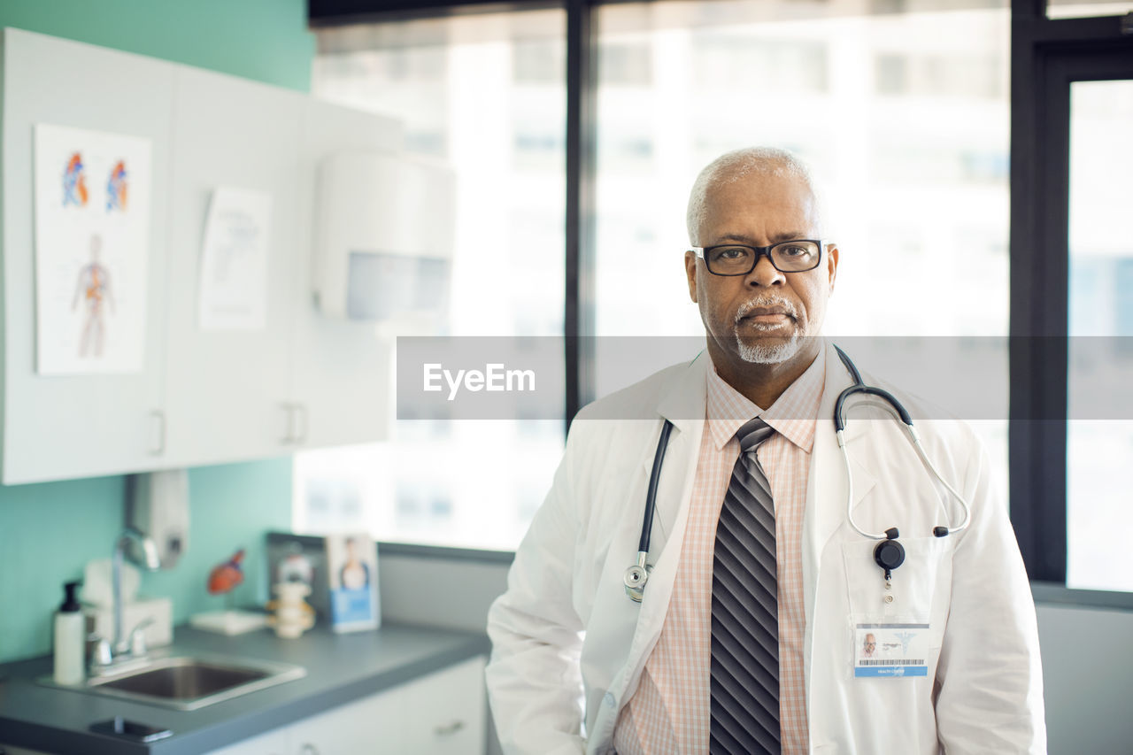 Portrait of male doctor in clinic