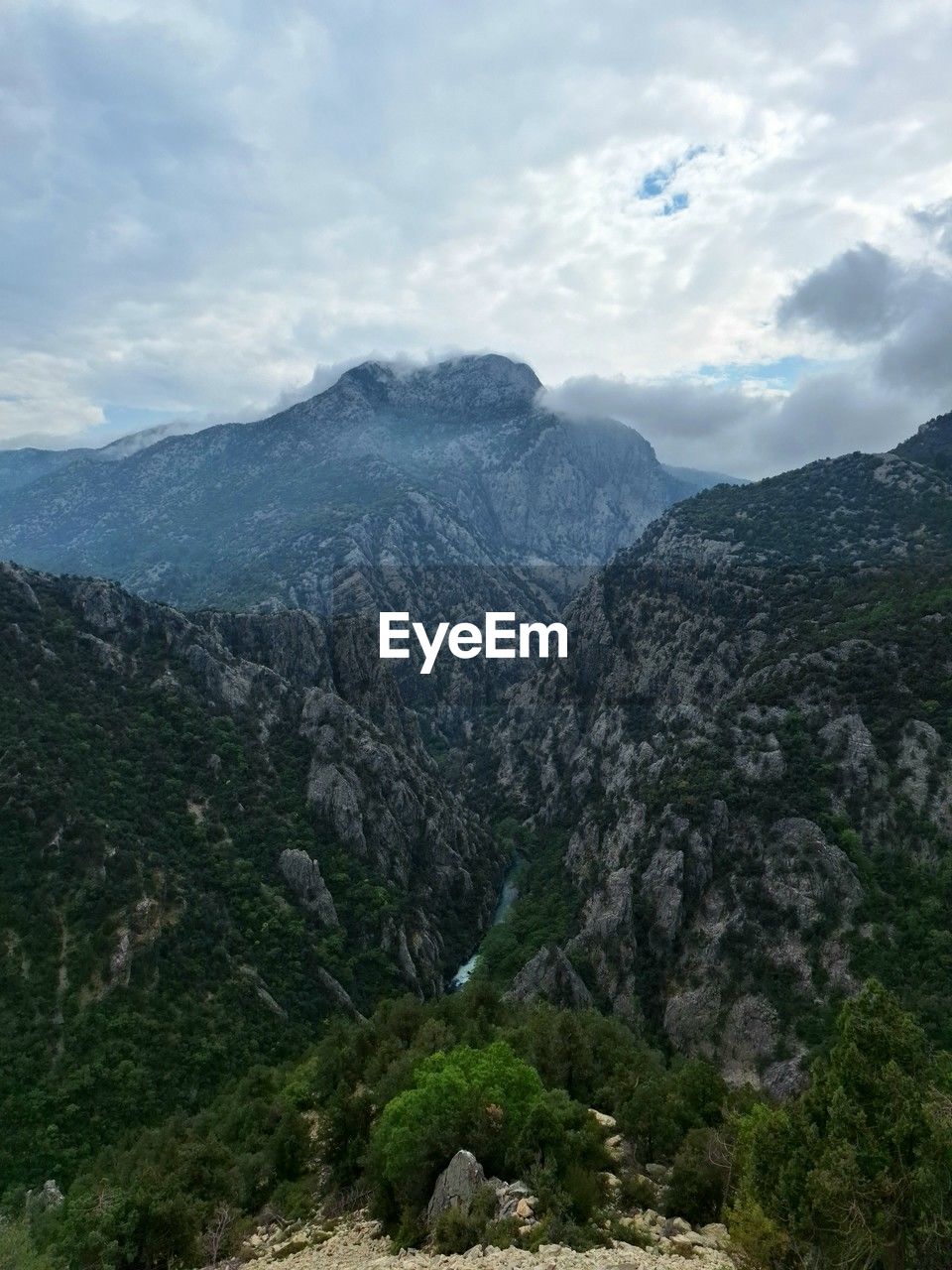 low angle view of mountain against sky