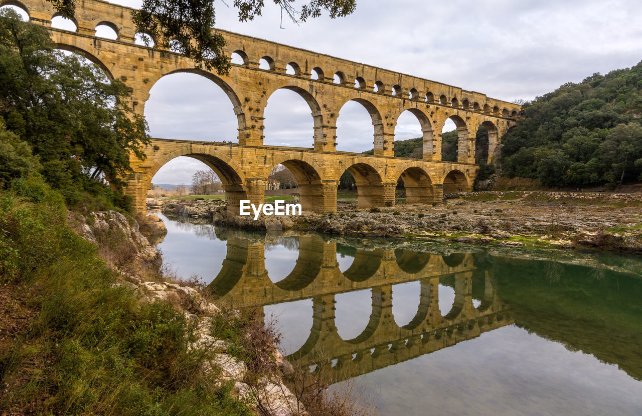 ARCH BRIDGE OVER RIVER