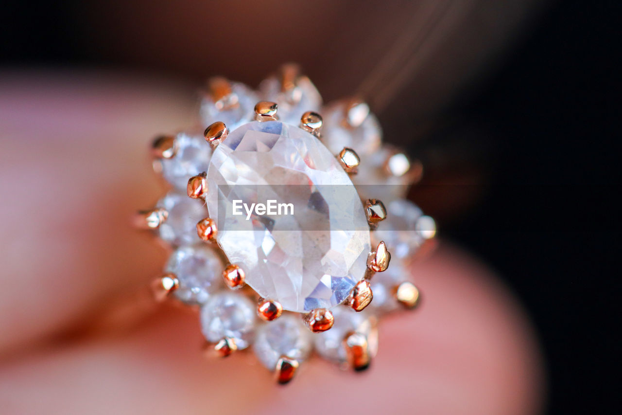 Close-up of diamond ring