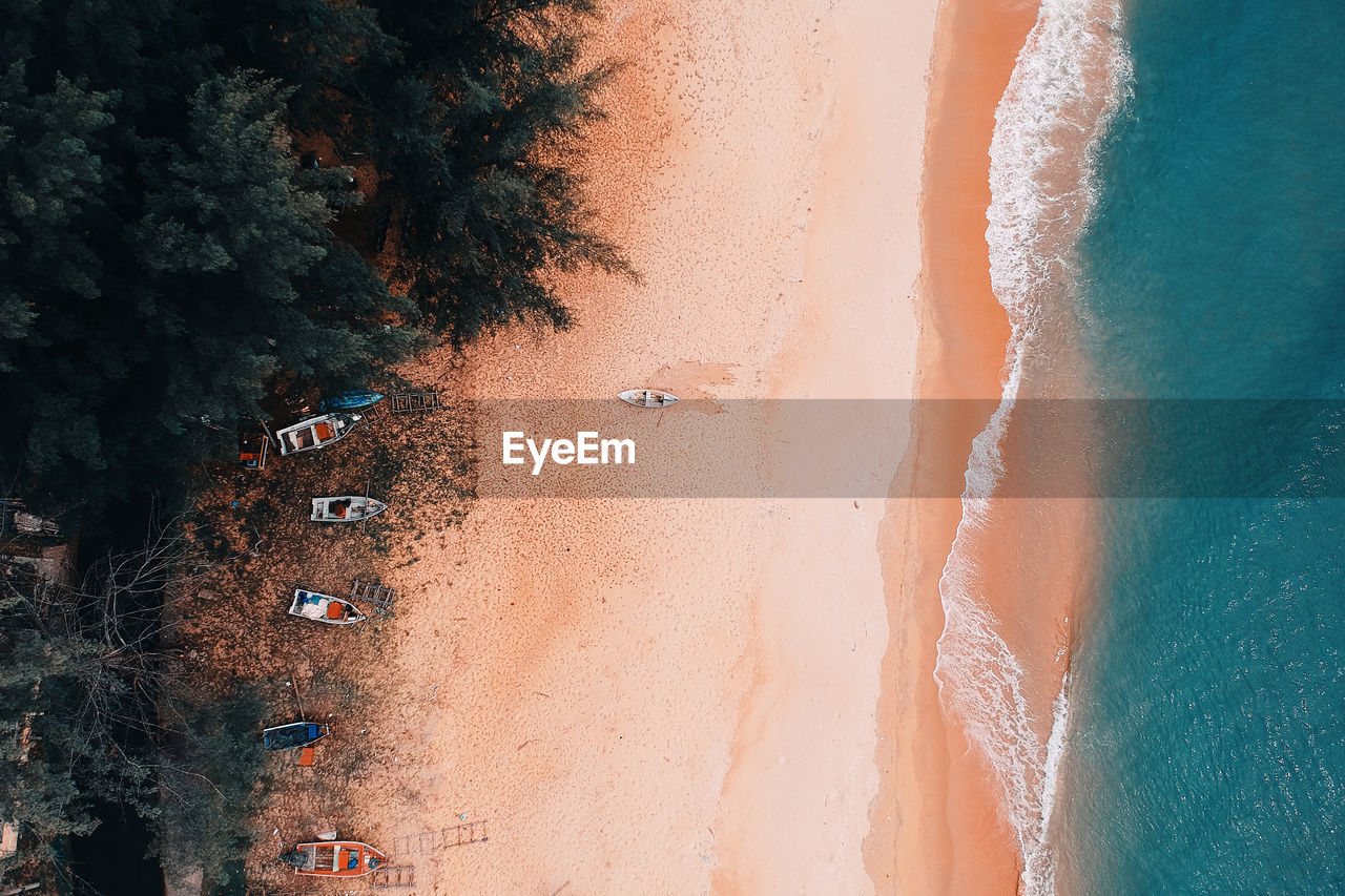 Aerial view of beach