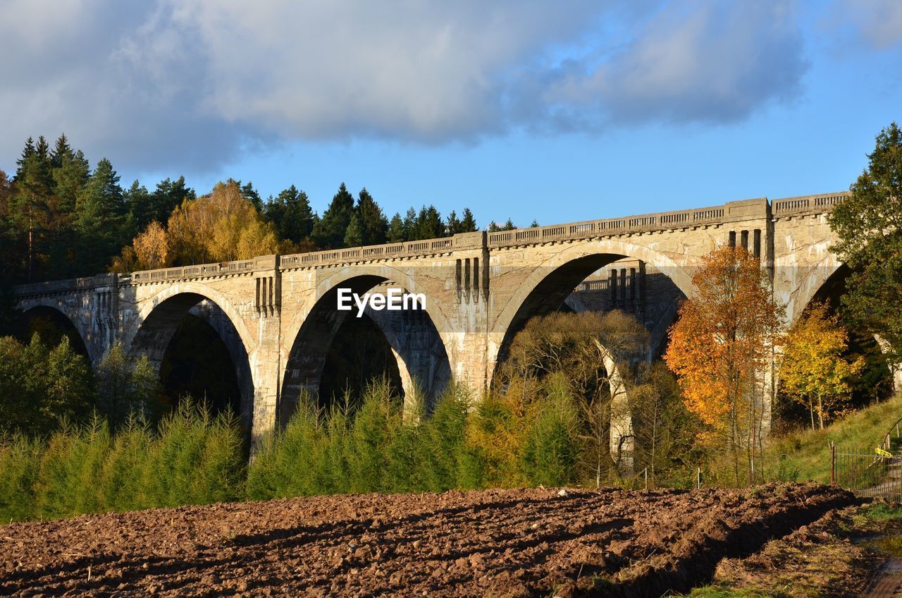 BRIDGE OVER RIVER AGAINST SKY