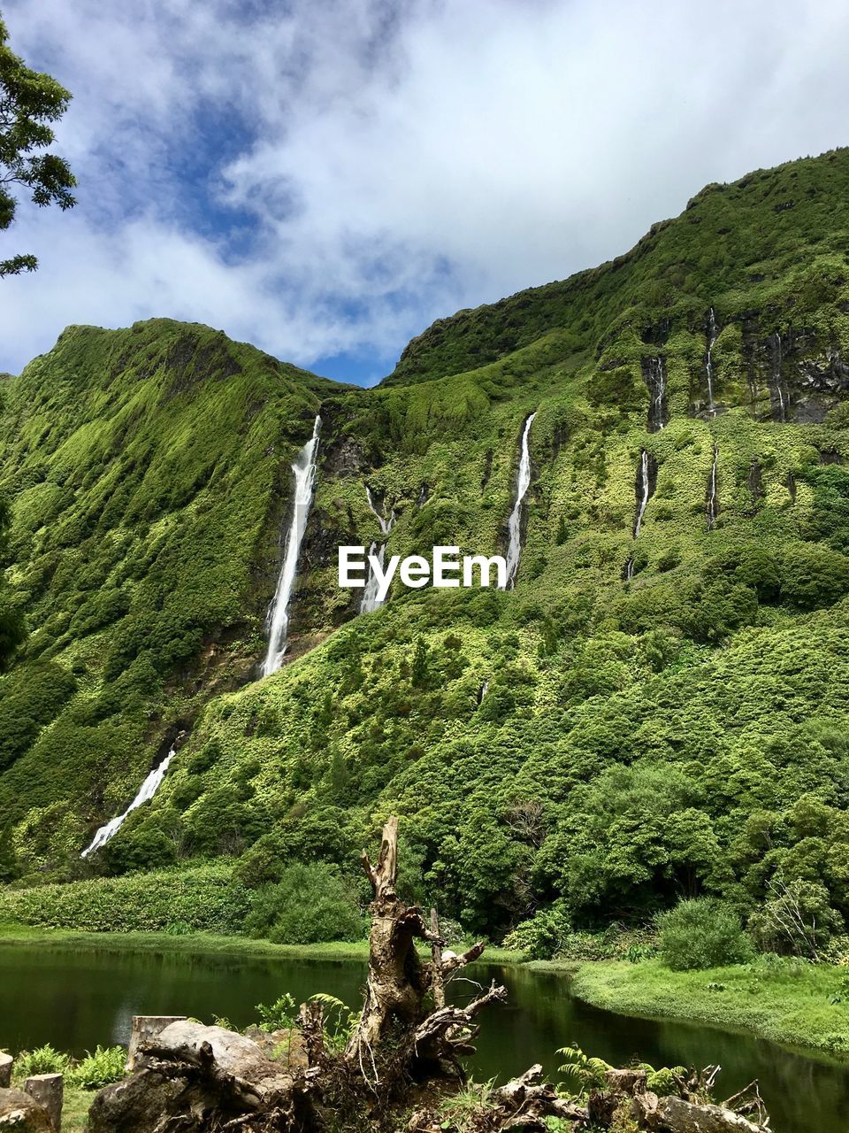 SCENIC VIEW OF WATERFALL