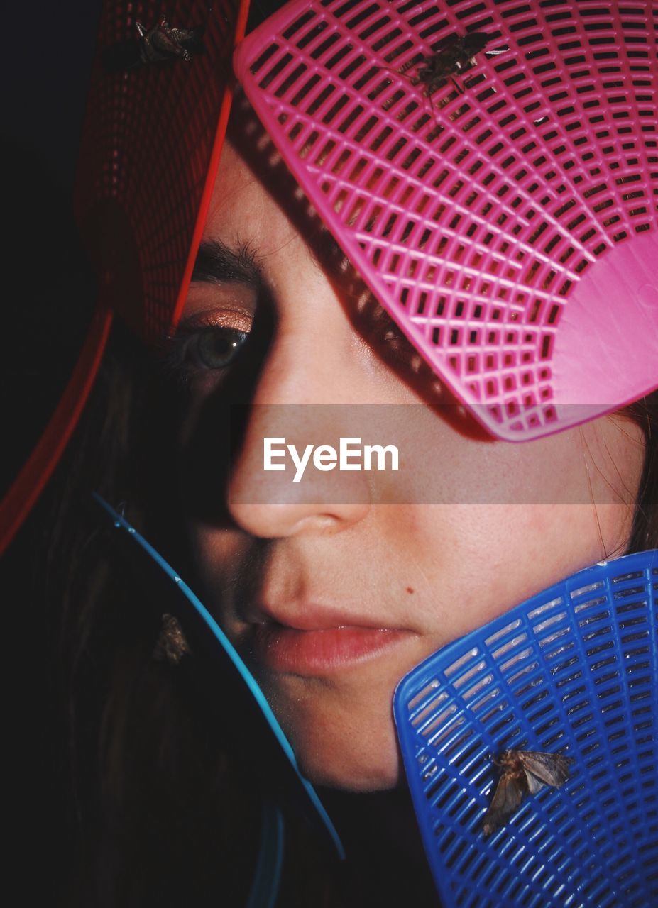 CLOSE-UP PORTRAIT OF CUTE GIRL WITH HAT