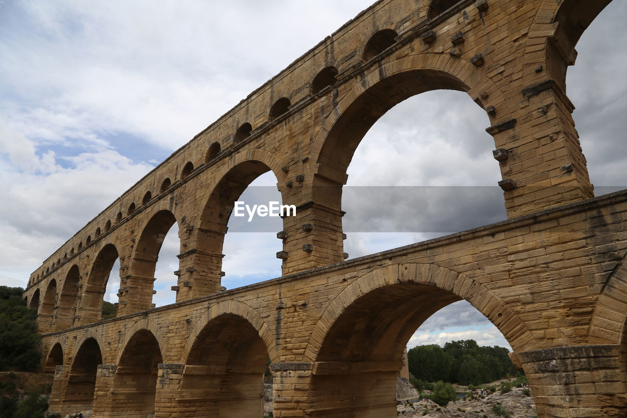 1803, editorial use only, pont du gard in france