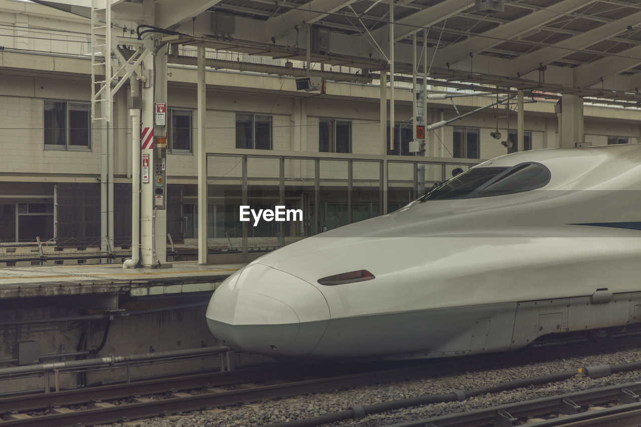 View of train at railroad station