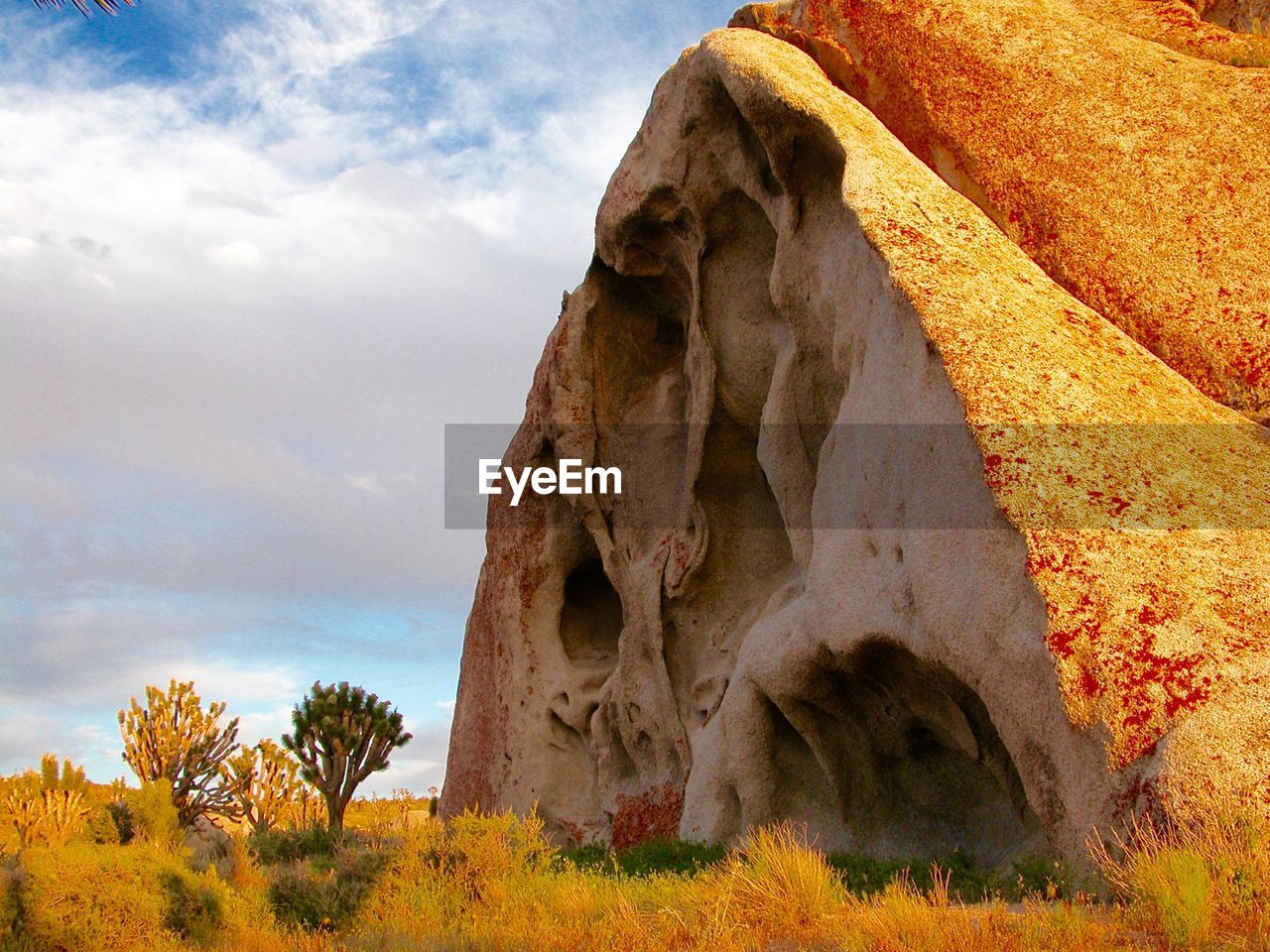 Rock formations at mojave national preserve